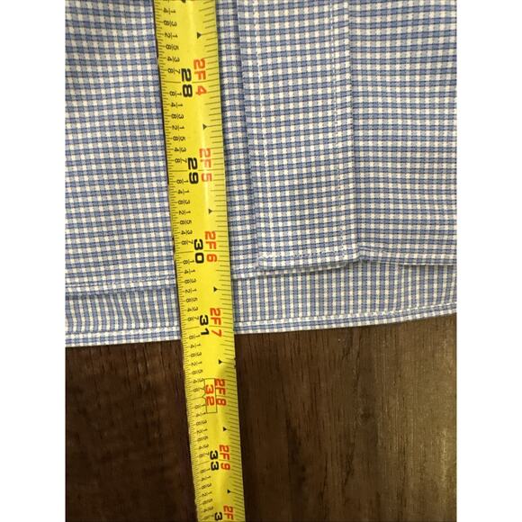 Bonobos Dress Shirt Men's 15.5 34 Blue Check Tailored Slim Fit Cotton - Picture 3 of 4